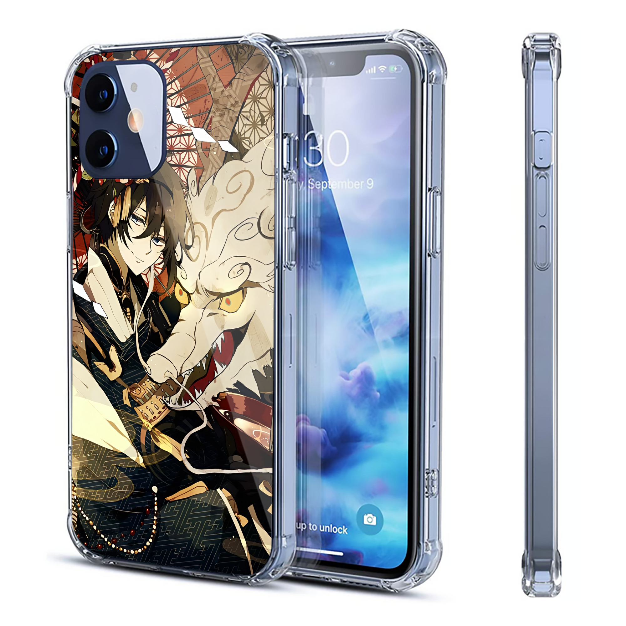 （画像用） 刀剣乱舞 Touken Ranbu 【iPhone 12シリーズ対応】透明スマホケース（クリアソフトケース）
